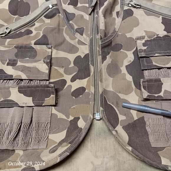 Mount'N Praire Hunting Camouflage Vest Men XL Full Zip Shell Holders - Picture 2 of 10